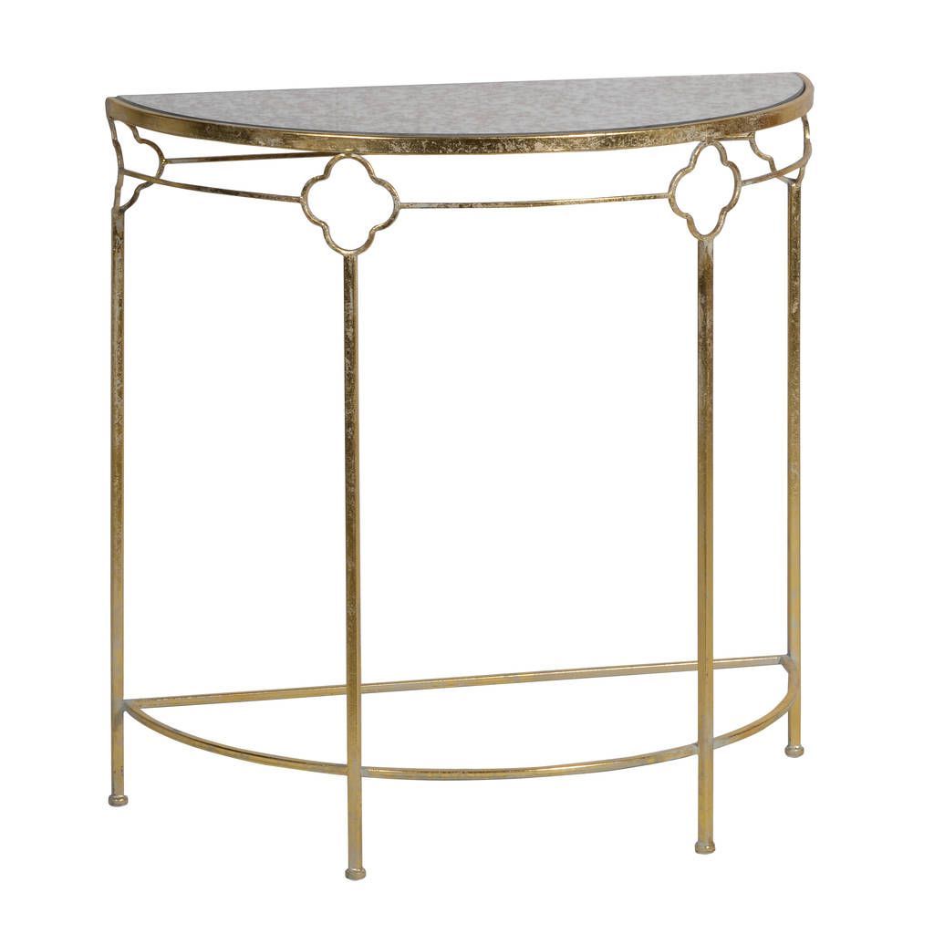 Gold Console Table With Glass Top (View 6 of 10)