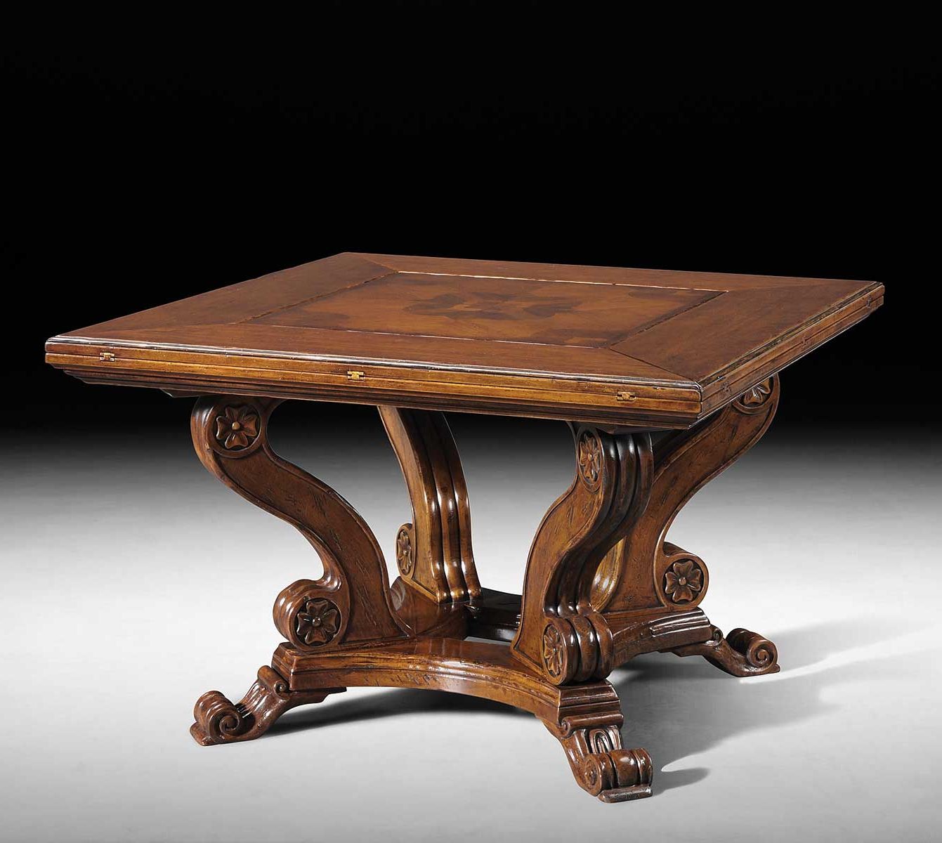 Gv 833 Folding Square To Octagonal Table – David Michael Intended For Trendy Octagon Console Tables (View 6 of 10)