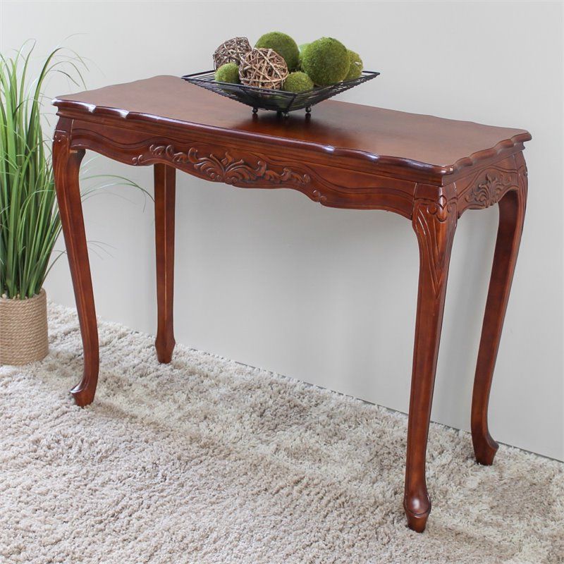 Indoor Console Table In Dual Walnut Stain – 3829 Intended For Most Recent Hand Finished Walnut Console Tables (View 5 of 10)