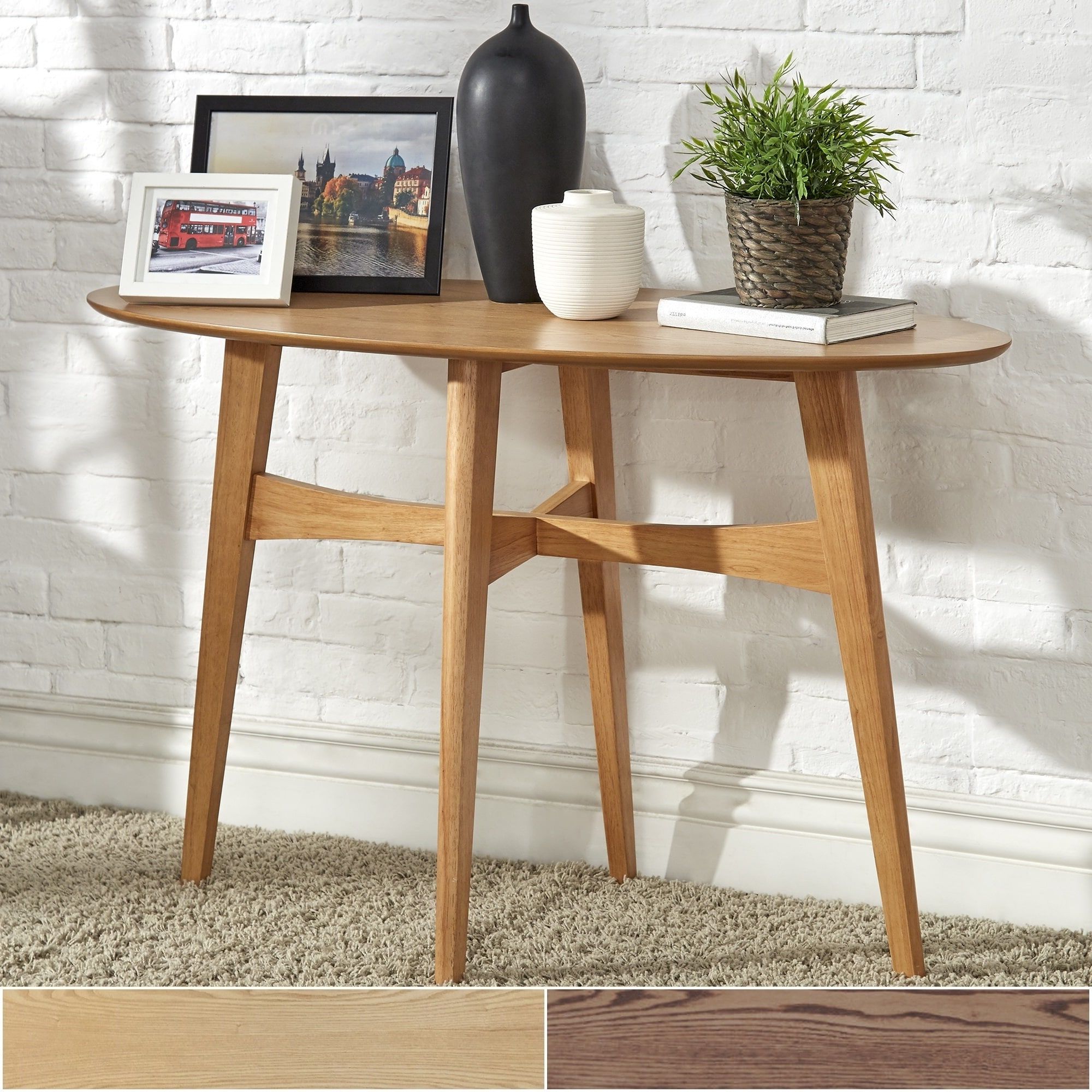 Inspire Q Rona Wood Entryway Console Tables Modern Throughout Famous Wood Console Tables (View 9 of 10)