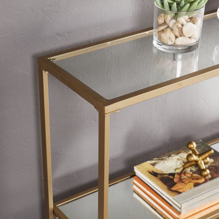 Jai Glam Narrow Console Table (View 1 of 10)