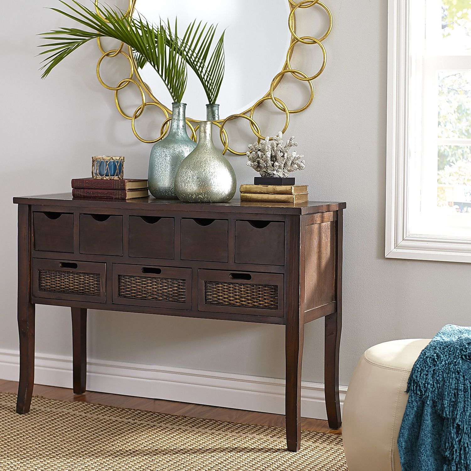 Logan Storage Console Table – Pier1 Throughout Newest 3 Piece Shelf Console Tables (View 1 of 10)
