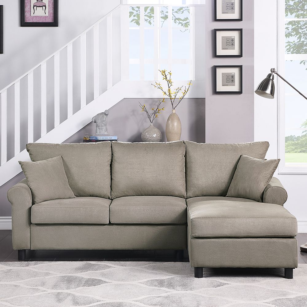 Lowestbest Sectional Sofa Couch, L Shaped Couch For Small For Favorite L Shaped Console Tables (View 8 of 10)