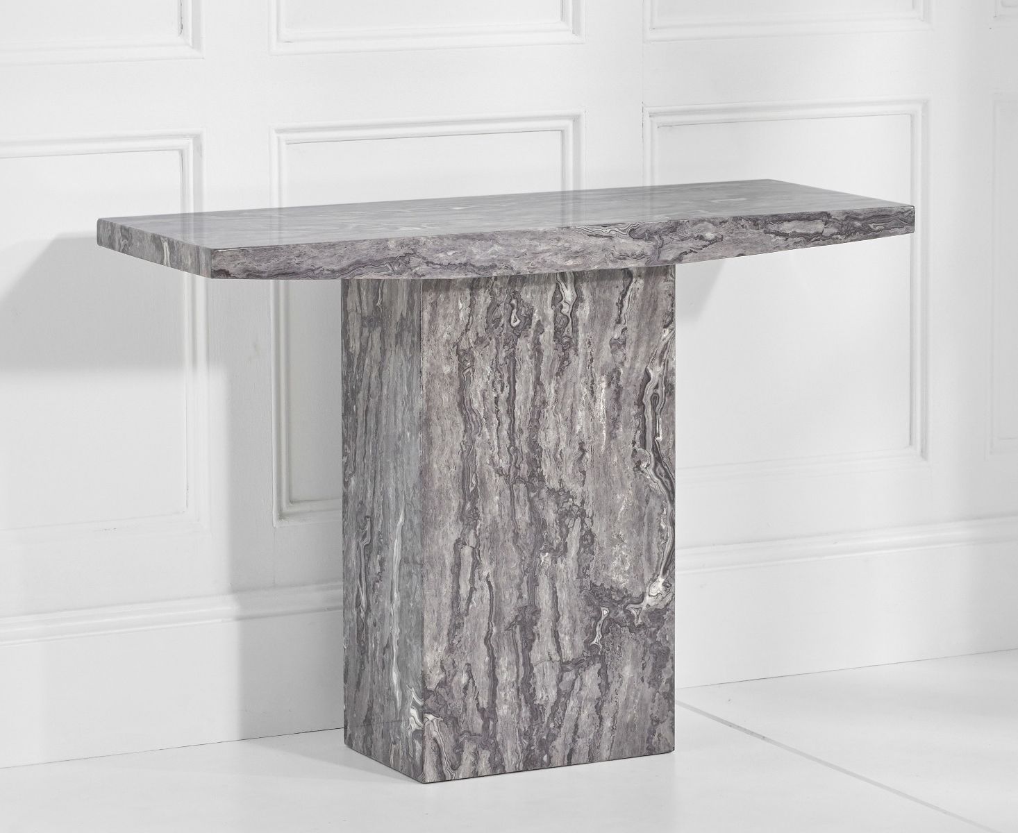 Marble And White Console Tables In 2020 Crema Grey Marble Console Table – Thomas Brown Furnishings (View 10 of 10)