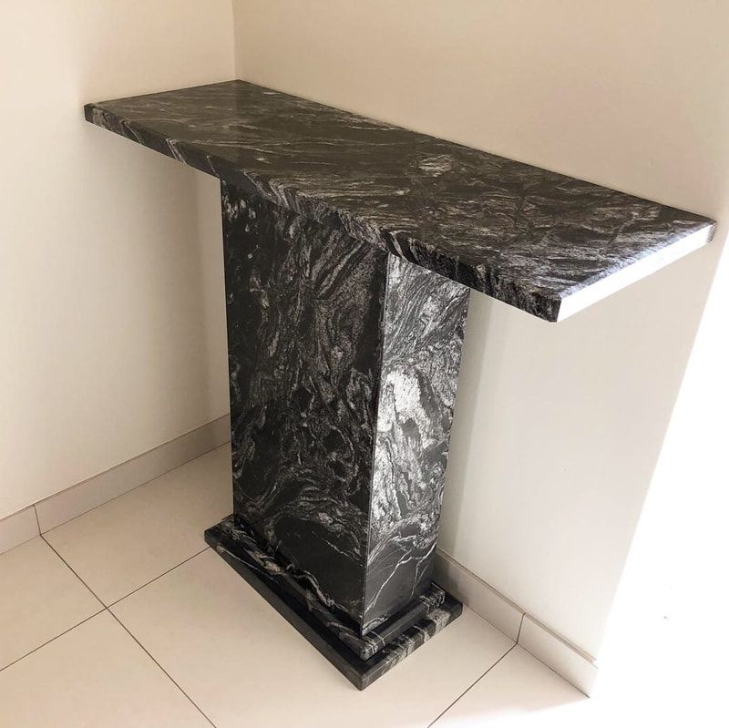 Marble Console Tables With Current Nero Exotica Granite Console Table Wales – The Marble (View 10 of 10)