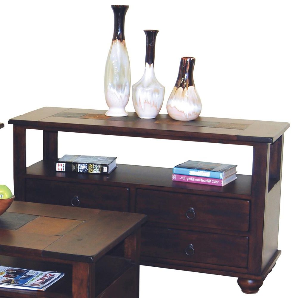 Market Square Morris Home Furnishings Traditional 4 Drawer Intended For Well Known Square Console Tables (View 5 of 10)
