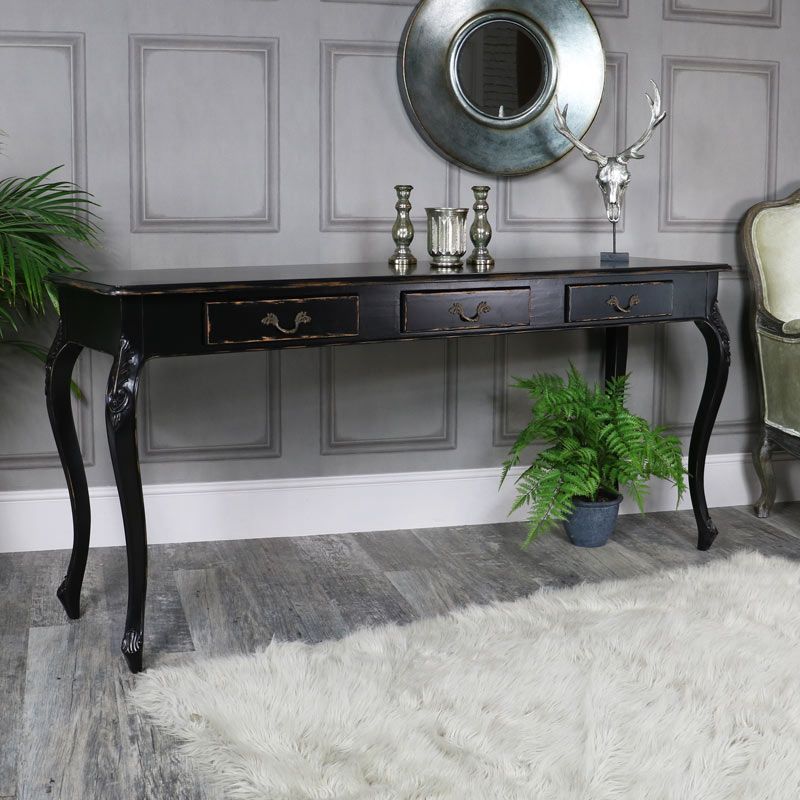 Melody With Black Console Tables (View 9 of 10)