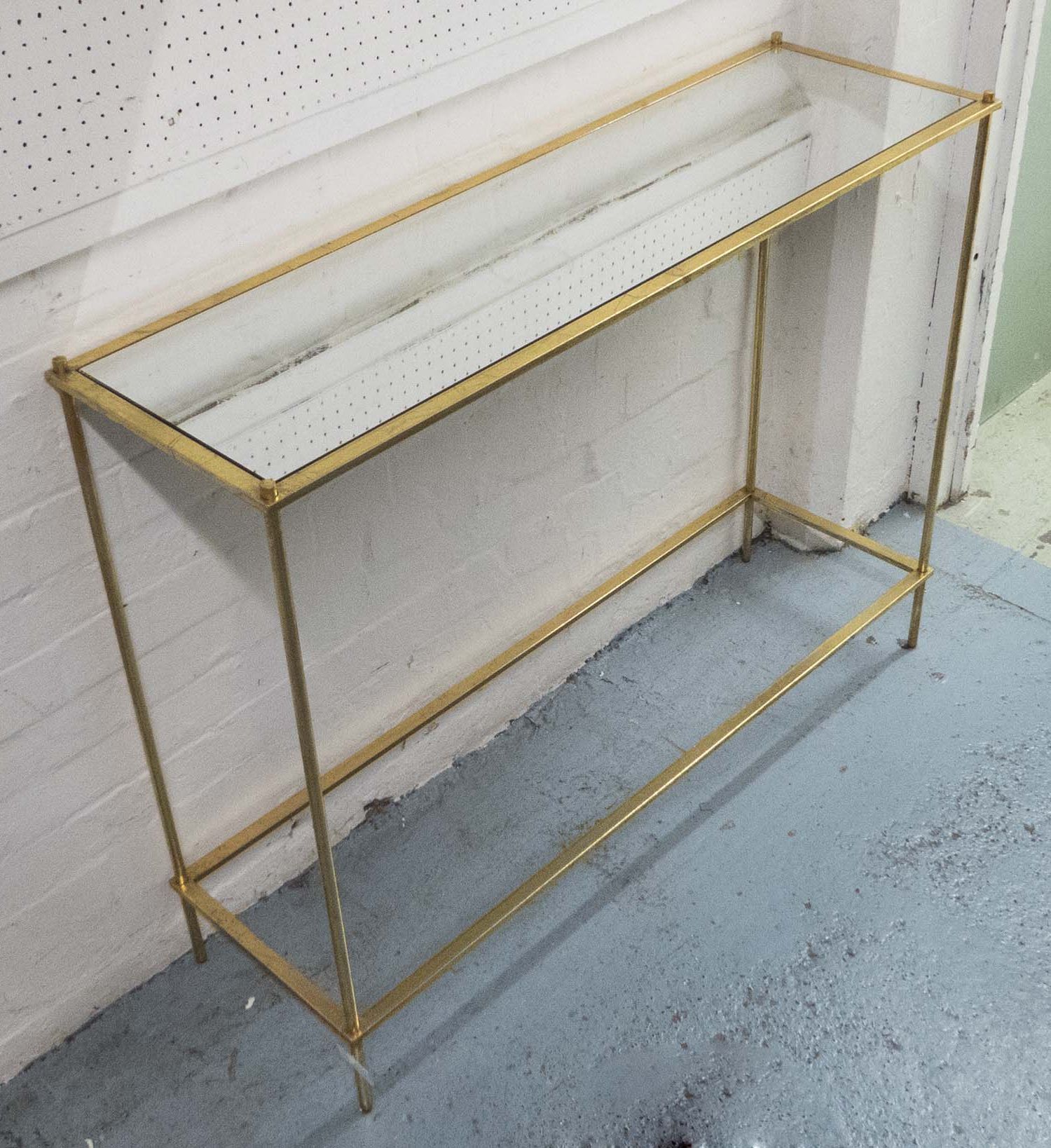 Mirrored Console Tables Intended For Latest Mirrored Console Table, In A Gilded Metal Frame, 108cm X (View 10 of 10)