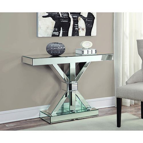 Mirrored Modern Console Tables Inside Most Recently Released Coaster Furniture Accents Rectangular Console Table Mirror (View 7 of 10)