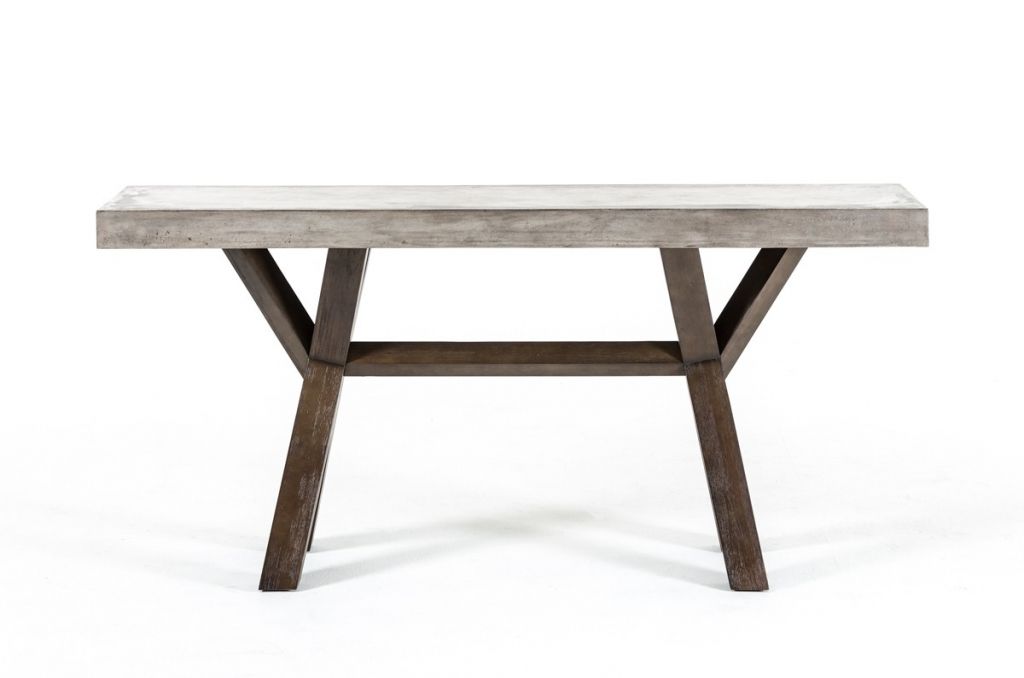 Modern Concrete Console Tables In Famous Concrete Wood Console Table (View 6 of 10)