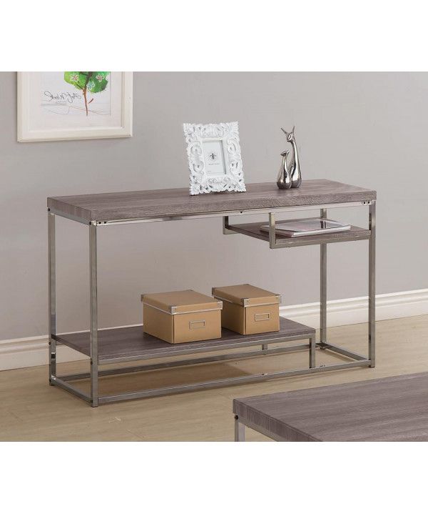Modern Dark Grey Sofa Table For Most Current Gray Wood Veneer Console Tables (View 6 of 10)