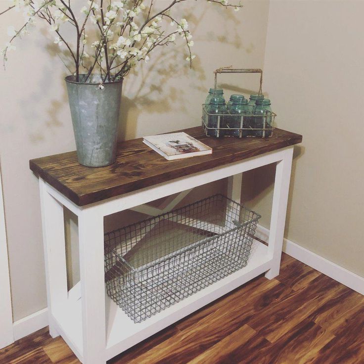 Modern Farmhouse Console Tables Throughout Fashionable Modern Farmhouse Console Table #farmhousedecor (View 10 of 10)
