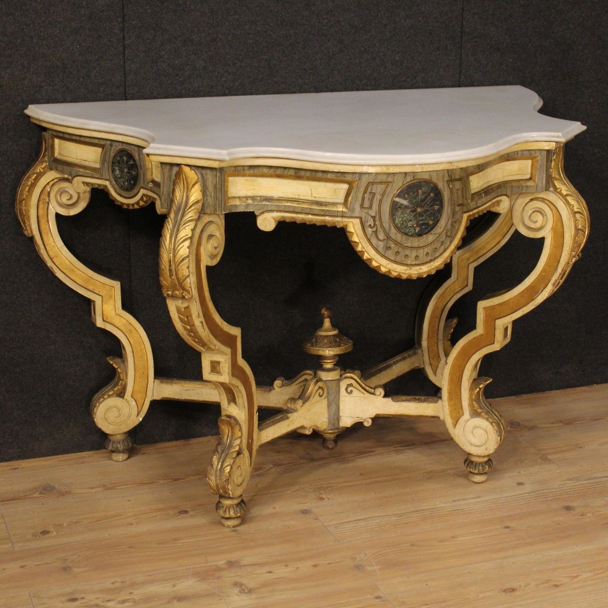 Most Current 2700€ Great Spanish Console Table With White Marble Top In White Marble Console Tables (View 10 of 10)