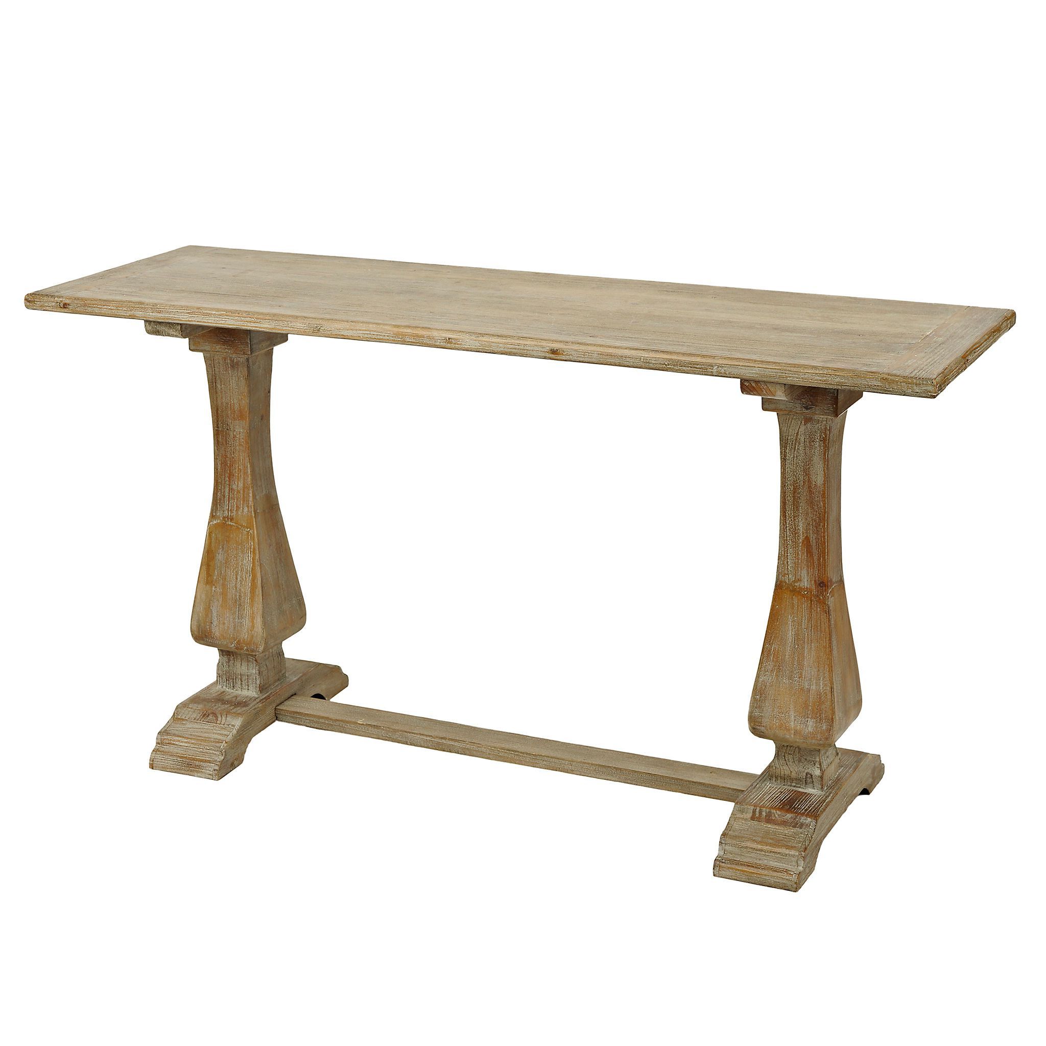 Most Current Distressed Natural Wooden Console Table (View 7 of 10)
