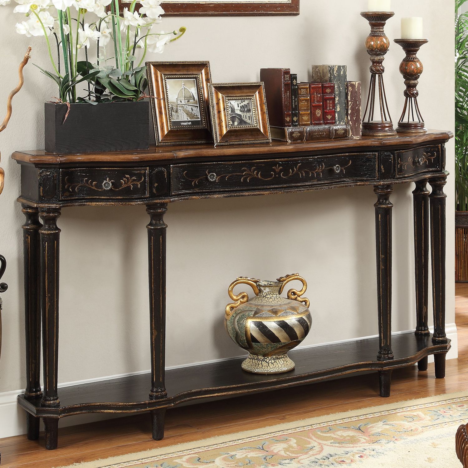 Most Current Vintage Coal Console Tables Inside Between Wood And Glass Long Console Tables – Homesfeed (View 1 of 10)