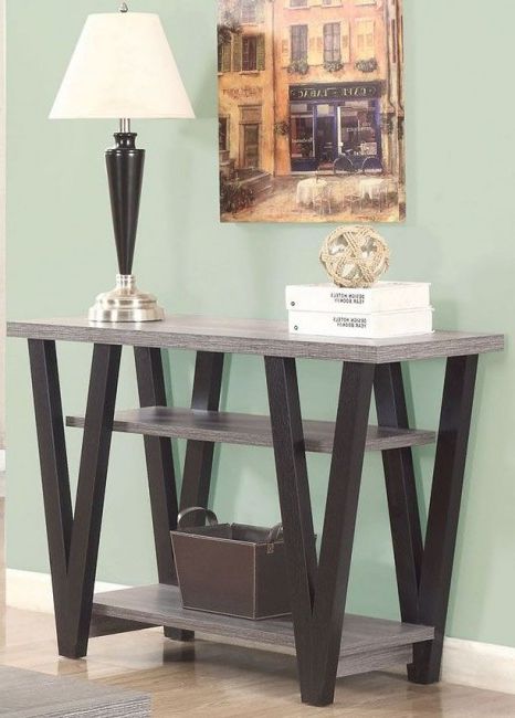 Most Popular Gray And Black Console Tables In Antique Grey And Black Sofa Table – 1stopbedrooms (View 2 of 10)