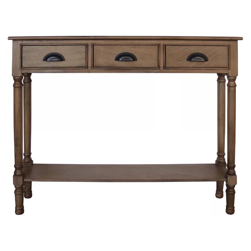 Most Popular Gray Driftwood And Metal Console Tables For August Grove Westby Console Table & Reviews (View 5 of 10)
