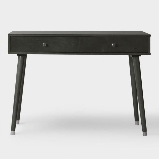 Most Popular Smoke Gray Wood Console Tables In Gray Wood Caleb Console Table – V (View 6 of 10)