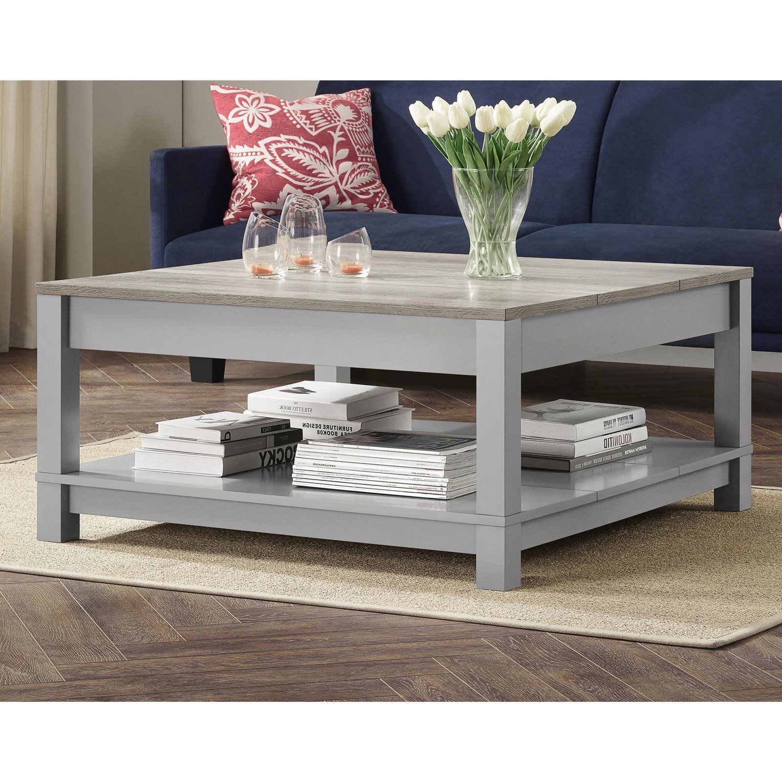 Most Popular Smoke Gray Wood Square Console Tables With Regard To Better Homes And Gardens Langley Bay Coffee Table (View 8 of 10)