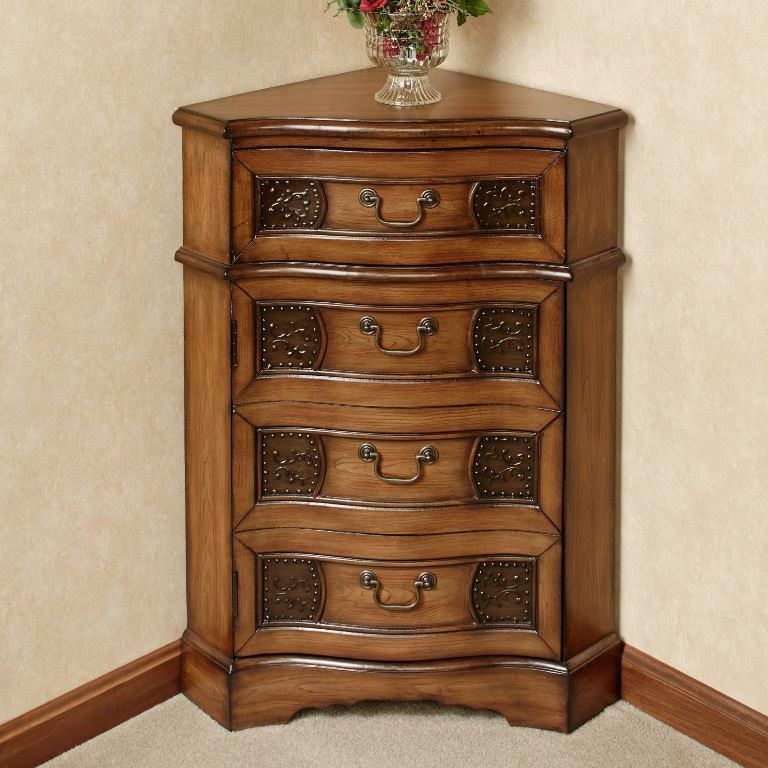 Most Popular Walnut Wood Storage Trunk Console Tables Within The Superior Of Corner Accent Cabinet (View 8 of 10)