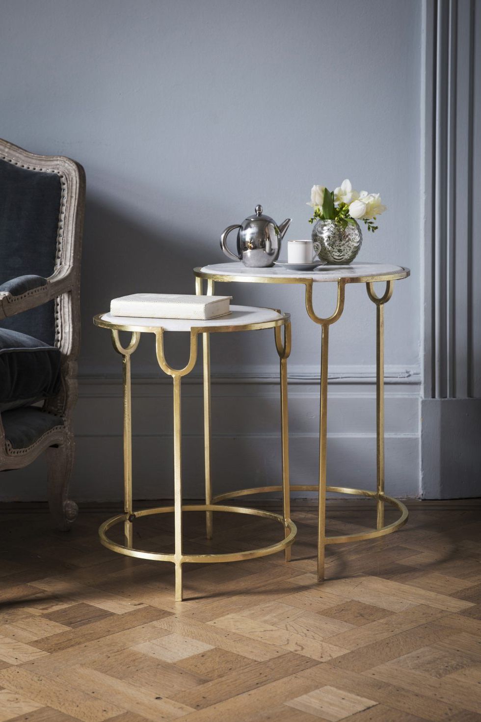 Nesting Console Tables Intended For Most Popular Gatsby Marble Nesting Side Tables – Simpler Pr – Image Bank (View 9 of 10)
