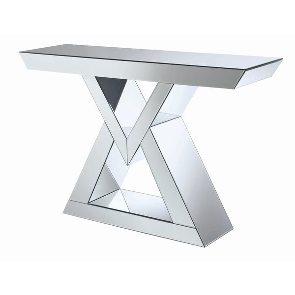 Newest Triangular Console Tables For Shop Contemporary Mirrored Triangle Base Console Table (View 7 of 10)