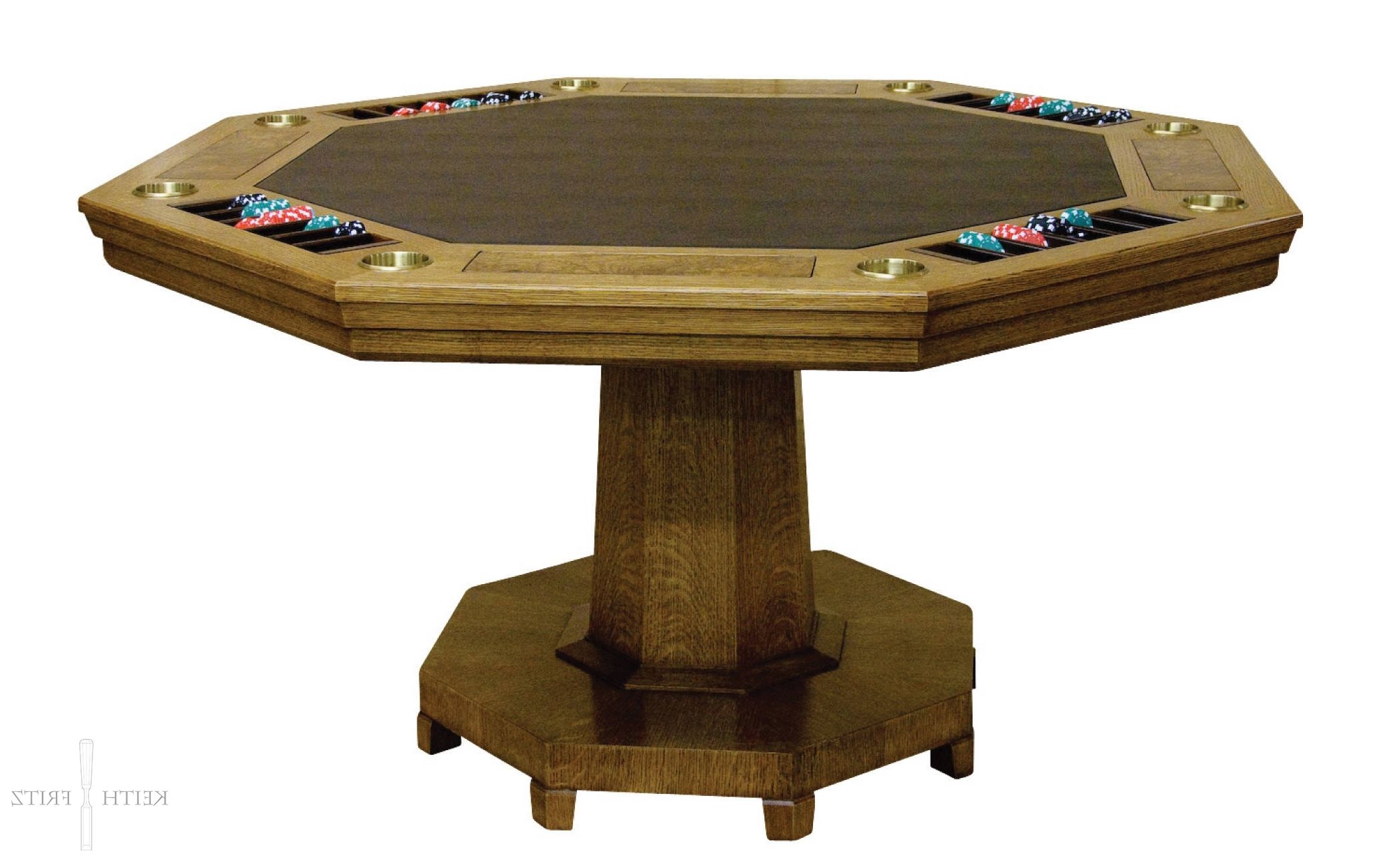 Octagon Console Tables In Favorite Octagon Poker Table 1 – Keith Fritz Fine Furniture (View 7 of 10)