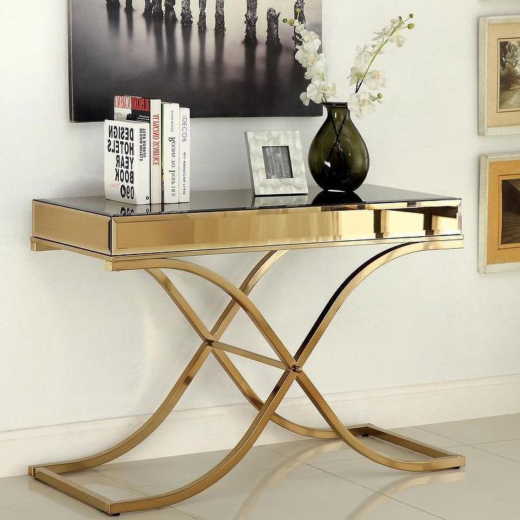 Popular Bookmark Within Antiqued Gold Rectangular Console Tables (View 3 of 10)