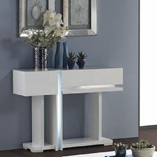 Popular Square High Gloss Console Tables With Pin On Tbd (View 8 of 10)