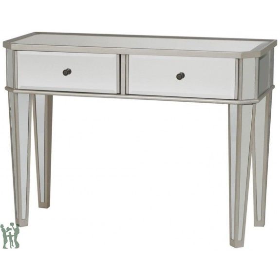 Powell Furniture Mirrored Console With "silver" Wood Item Within Most Popular Mirrored And Silver Console Tables (View 9 of 10)