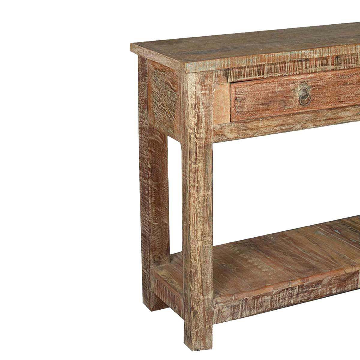 Preferred Barnwood Console Tables For Rustic Reclaimed Wood Naturally Distressed Hall Console Table (View 4 of 10)