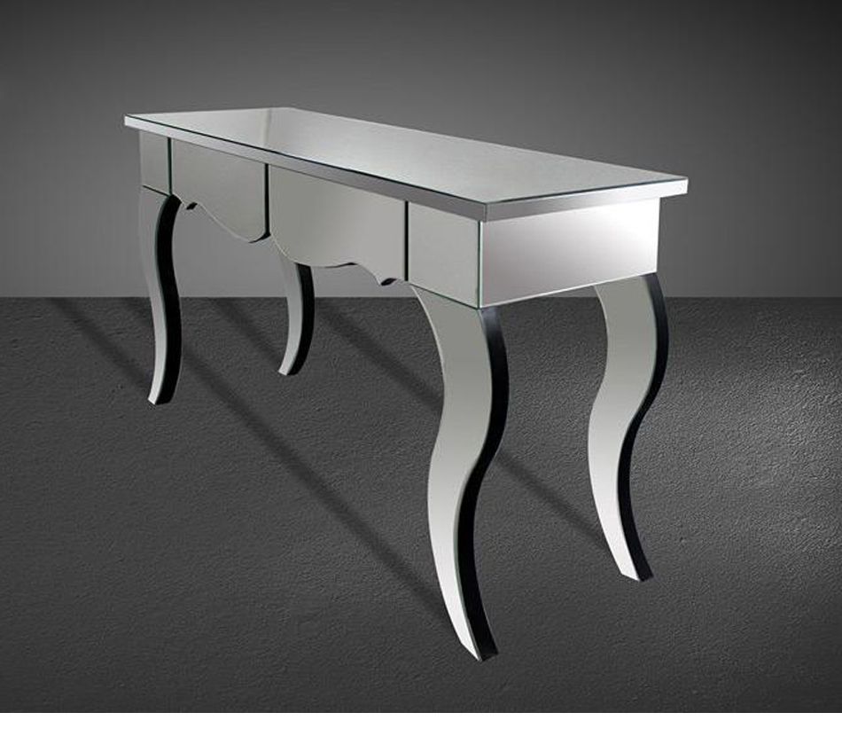 Preferred Mirrored Console Tables With Regard To Dreamfurniture – Adair – Modern Mirrored Console Table (View 9 of 10)