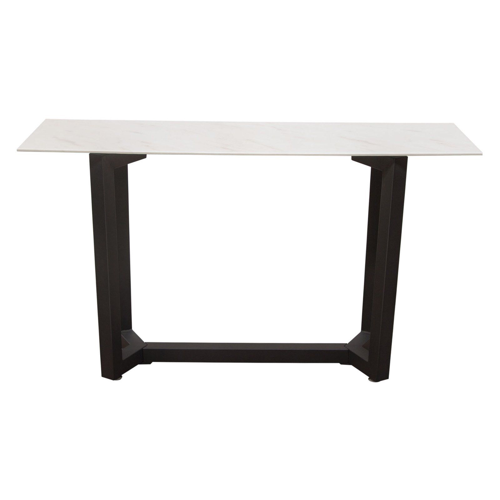Preferred Rectangular Glass Top Console Tables Throughout Diamond Sofa Caplan Rectangular Console Table With Ceramic (View 4 of 10)