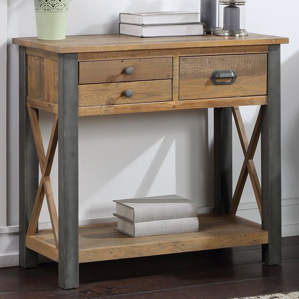 Recent Reclaimed Wood Console Tables For Urban Elegance Reclaimed Small Console Table – Buy Now (View 1 of 10)
