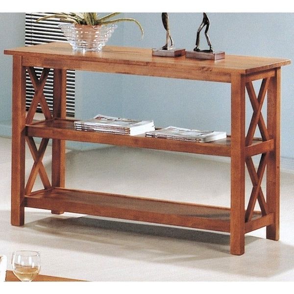 Recent Shop Brown Wood Sofa Table Living Room Console Table W/ 3 Throughout Brown Wood Console Tables (View 7 of 10)