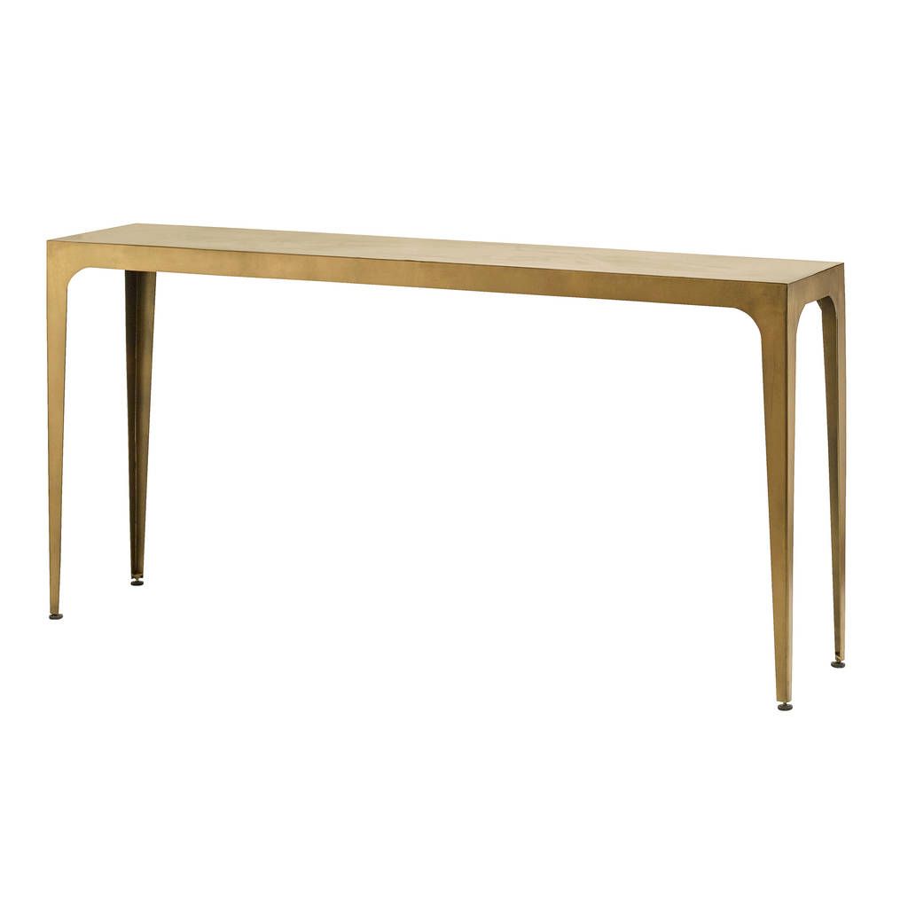 Rectangular Console Table In Goldout There Interiors In Best And Newest Walnut And Gold Rectangular Console Tables (View 7 of 10)