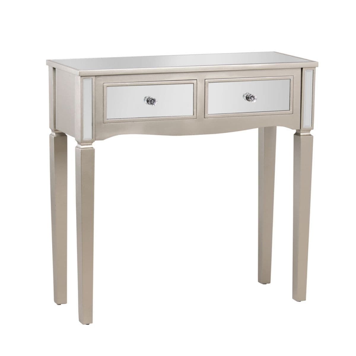 Reflections 2 Drawer Mirrored Console Table – Corcorans Pertaining To Widely Used Mirrored Console Tables (View 7 of 10)