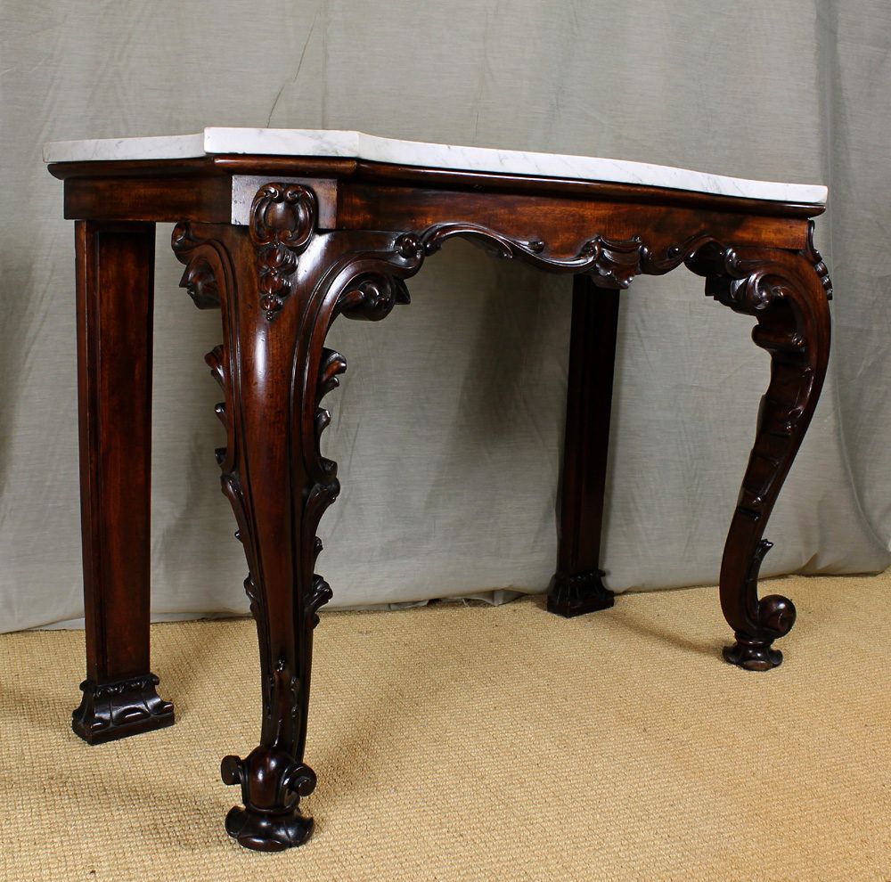Regency Marble Top Console Table (View 5 of 10)