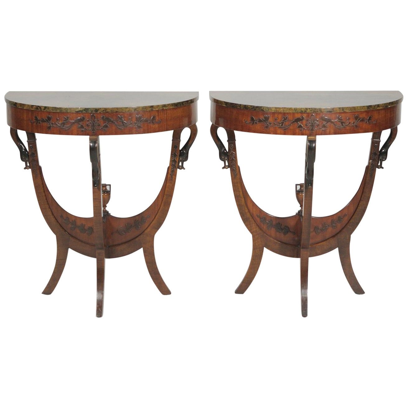 Round Console Tables For Best And Newest French Half Round Console Table At 1stdibs (View 6 of 10)