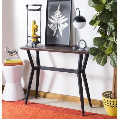 Safavieh Andrew Brown/black Casual Console Table In The With Regard To Newest Dark Brown Console Tables (View 8 of 10)