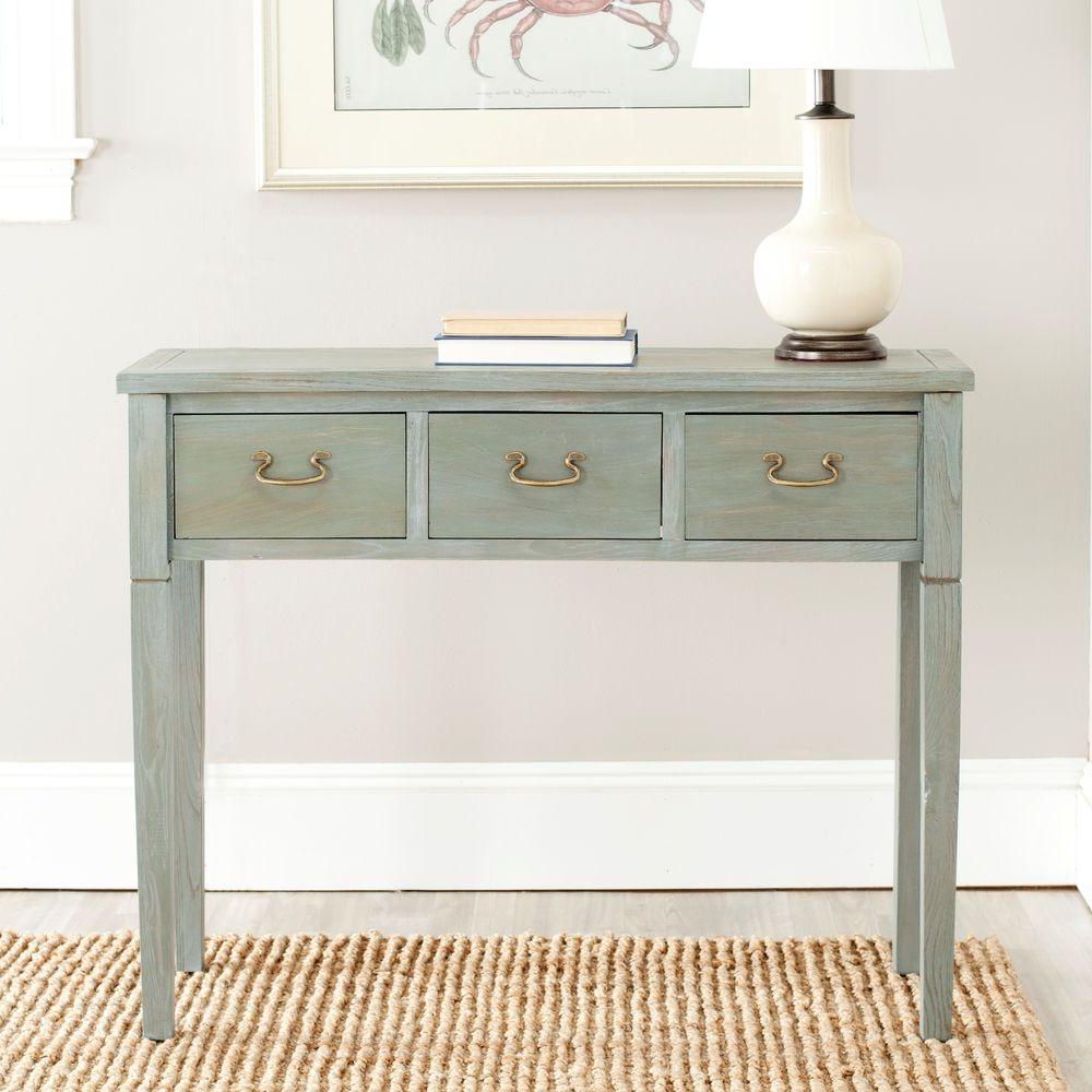 Safavieh Cindy French Grey Storage Console Table Amh6568a Intended For 2020 Gray Driftwood Storage Console Tables (View 6 of 10)