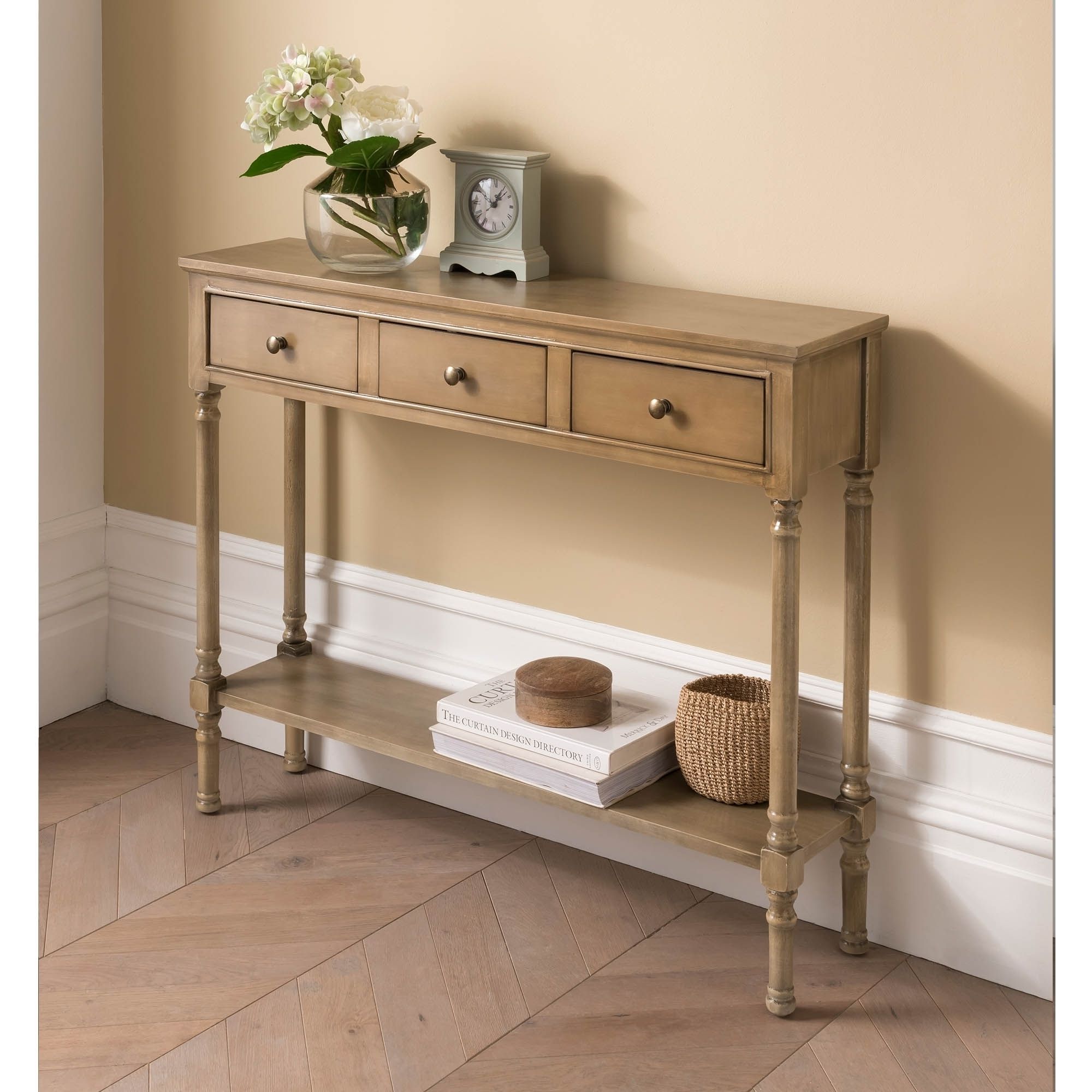 Shabby Chic For Most Popular Vintage Gray Oak Console Tables (View 1 of 10)