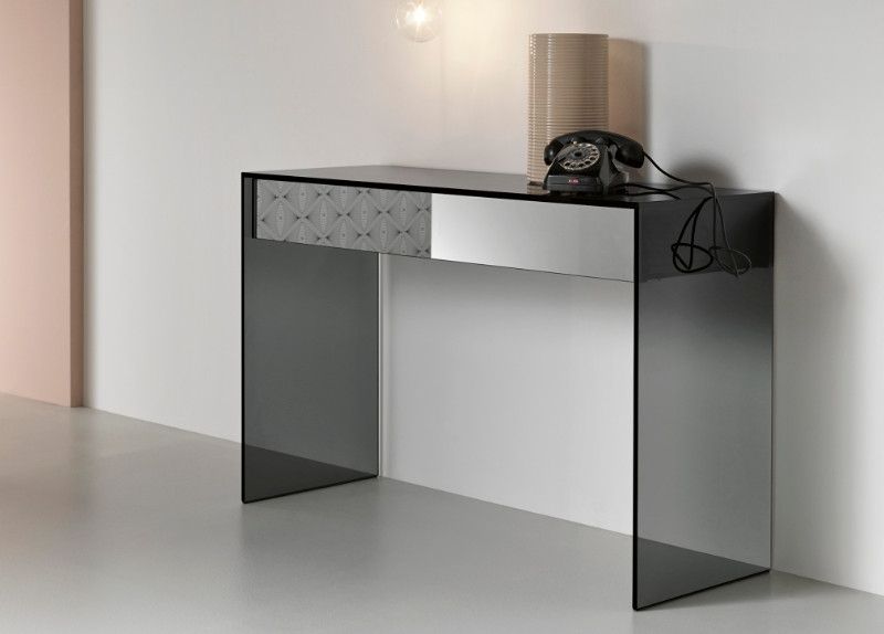 Square Modern Console Tables Regarding Widely Used 10 Glass Minimalist Console Tables For Modern Entryway (View 7 of 10)