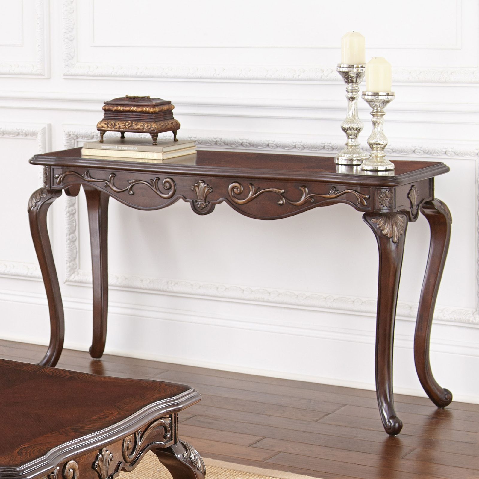 Steve Silver Lisburn Sofa Table – Console Tables At Hayneedle Within Most Popular Silver Console Tables (View 6 of 10)