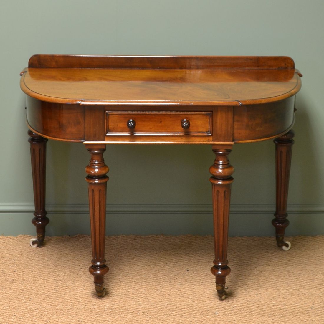 Superb Quality Figured Mahogany Antique Victorian Side Intended For 2019 Vintage Coal Console Tables (View 7 of 10)