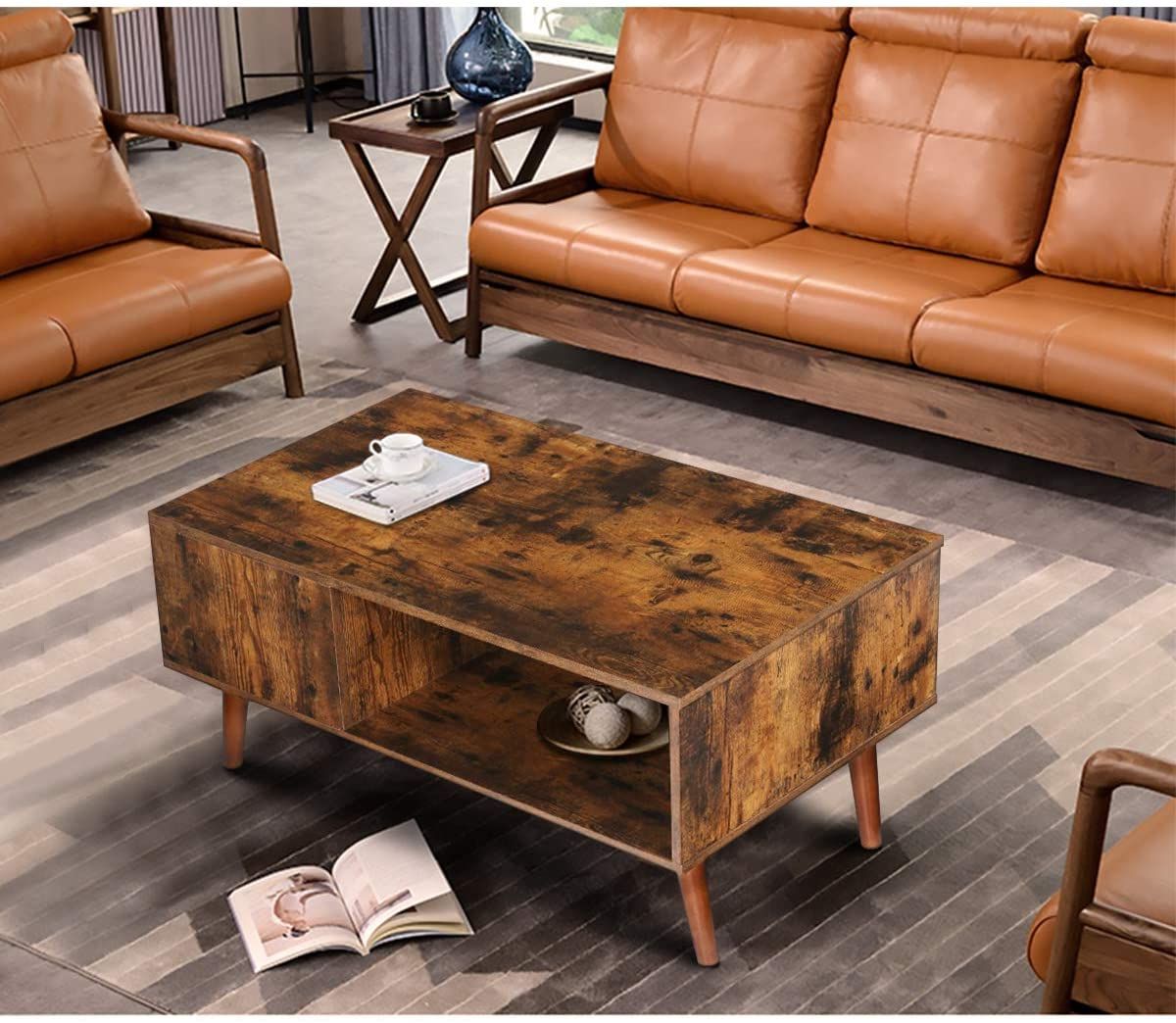 Top 10 Best Coffee Tables With Storage In 2020 – Reviews Throughout Favorite Espresso Wood Storage Console Tables (View 7 of 10)