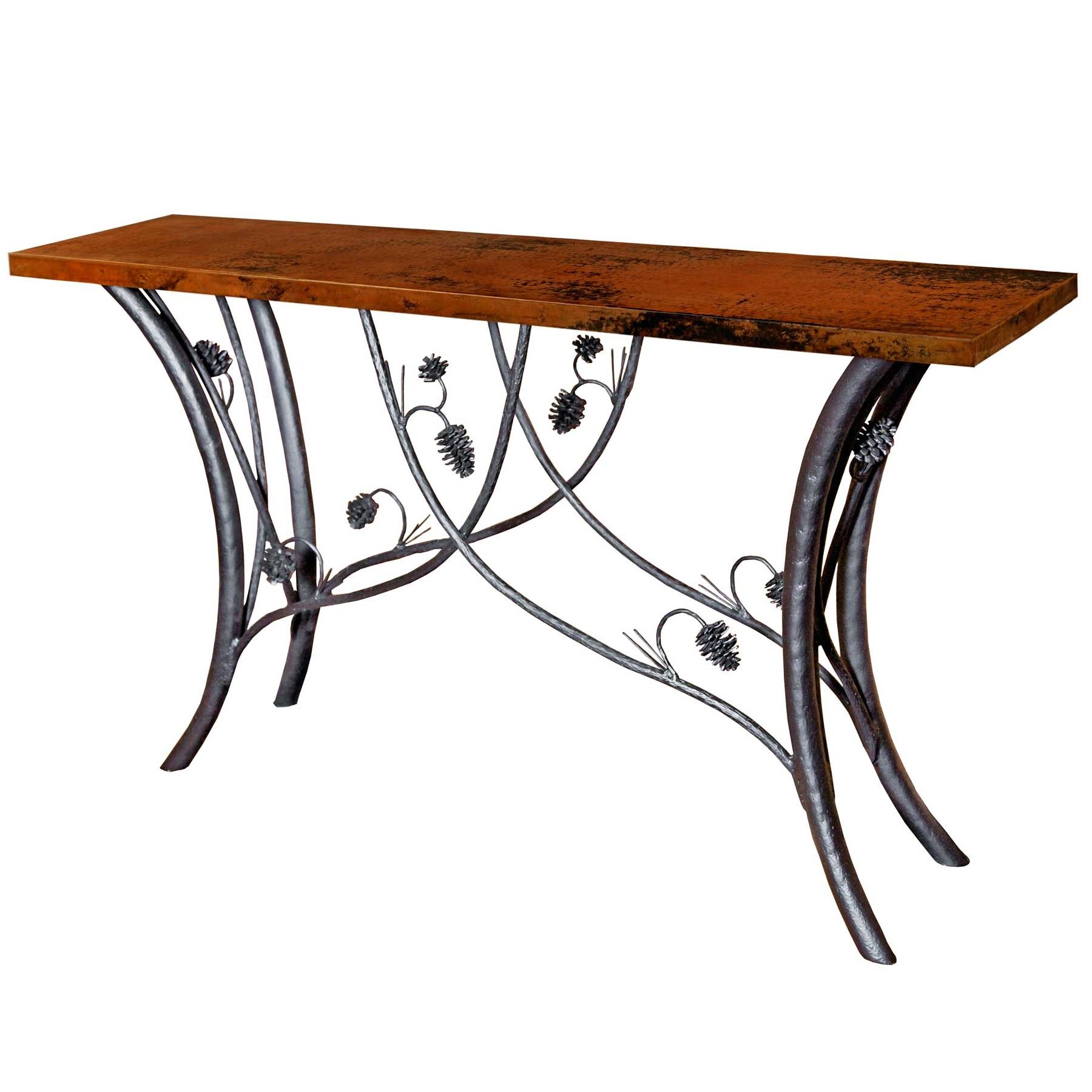 Trendy Pictured Here Is The Piney Woods Console Table With 60" X For Round Iron Console Tables (View 3 of 10)