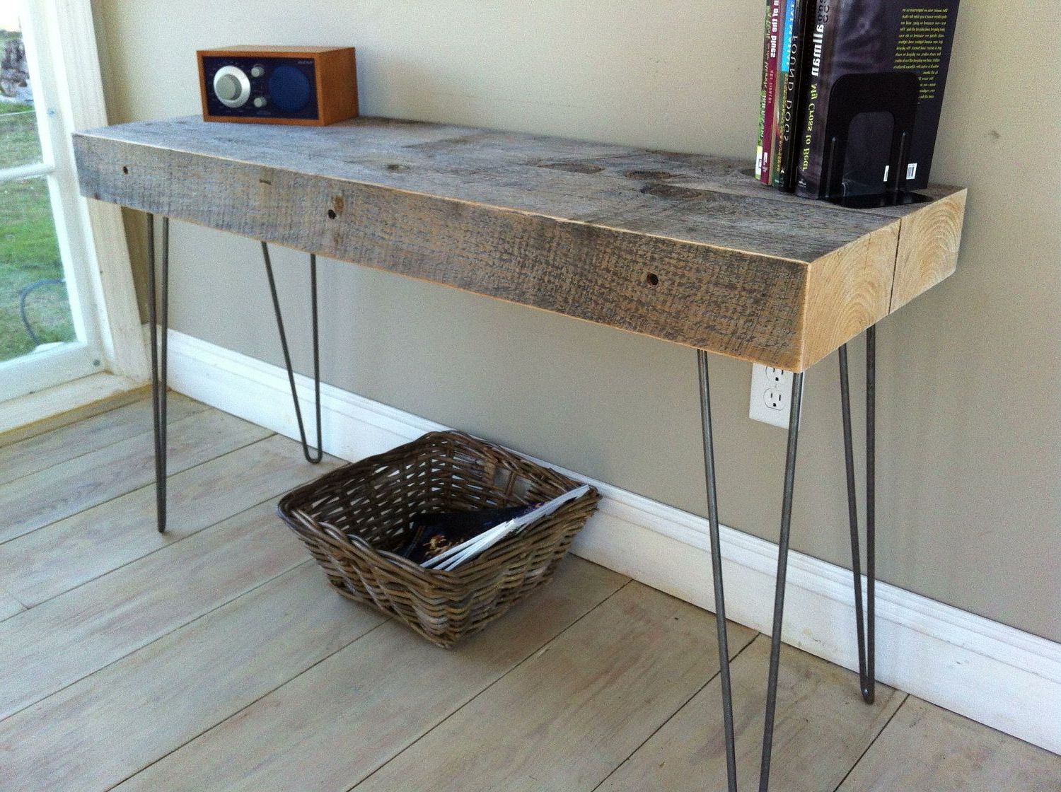 Weathered Barnwood Sofa Table Modern Industrial Within Preferred Smoked Barnwood Console Tables (View 10 of 10)