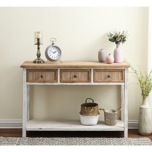 Well Known Oceanside White Washed Console Tables Throughout Our Best Living Room Furniture Deals In  (View 5 of 10)