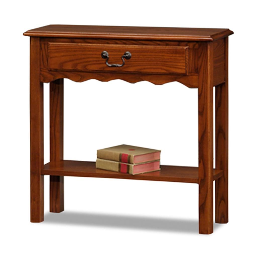 Well Known Square Console Tables Inside Amazon: Leick Shaker Square End Table, Medium Oak (View 7 of 10)
